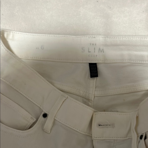 Whbm White Jeans with Black Ombre Hem - Picture 2 of 4